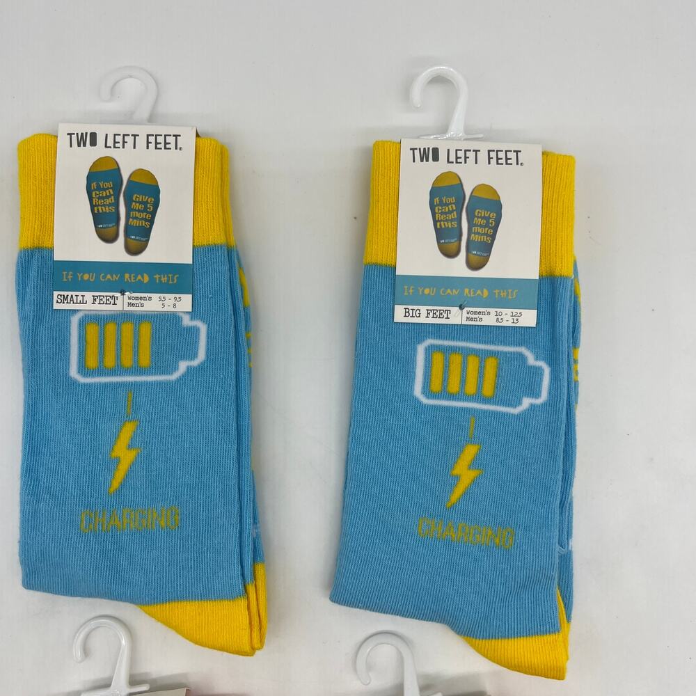 Two Left Feet Bundle of 4 Pair Funny Socks - Picture 3 of 5